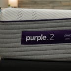 The Purple Hybrid mattress in a queen size on an adjustable bed frame