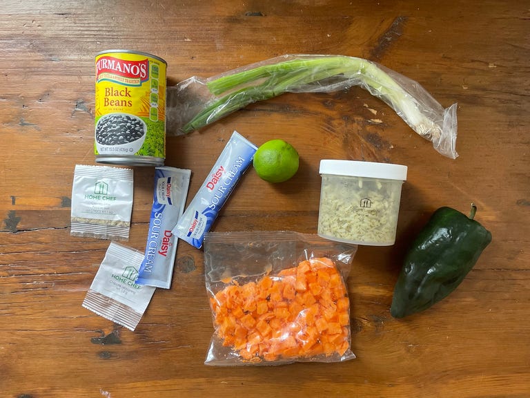 ingredients on table