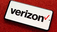 Verizon logo on a phone